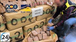 Cinco detenidos en Jaca con 400 kilos de hachís rumbo a Francia.