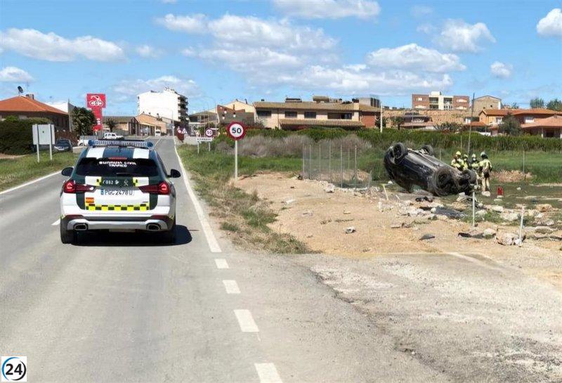 Tragedia en la A-2217: un conductor pierde la vida tras volcar su vehículo cerca de Altorricón.