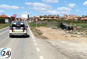 Tragedia en la A-2217: un conductor pierde la vida tras volcar su vehículo cerca de Altorricón.
