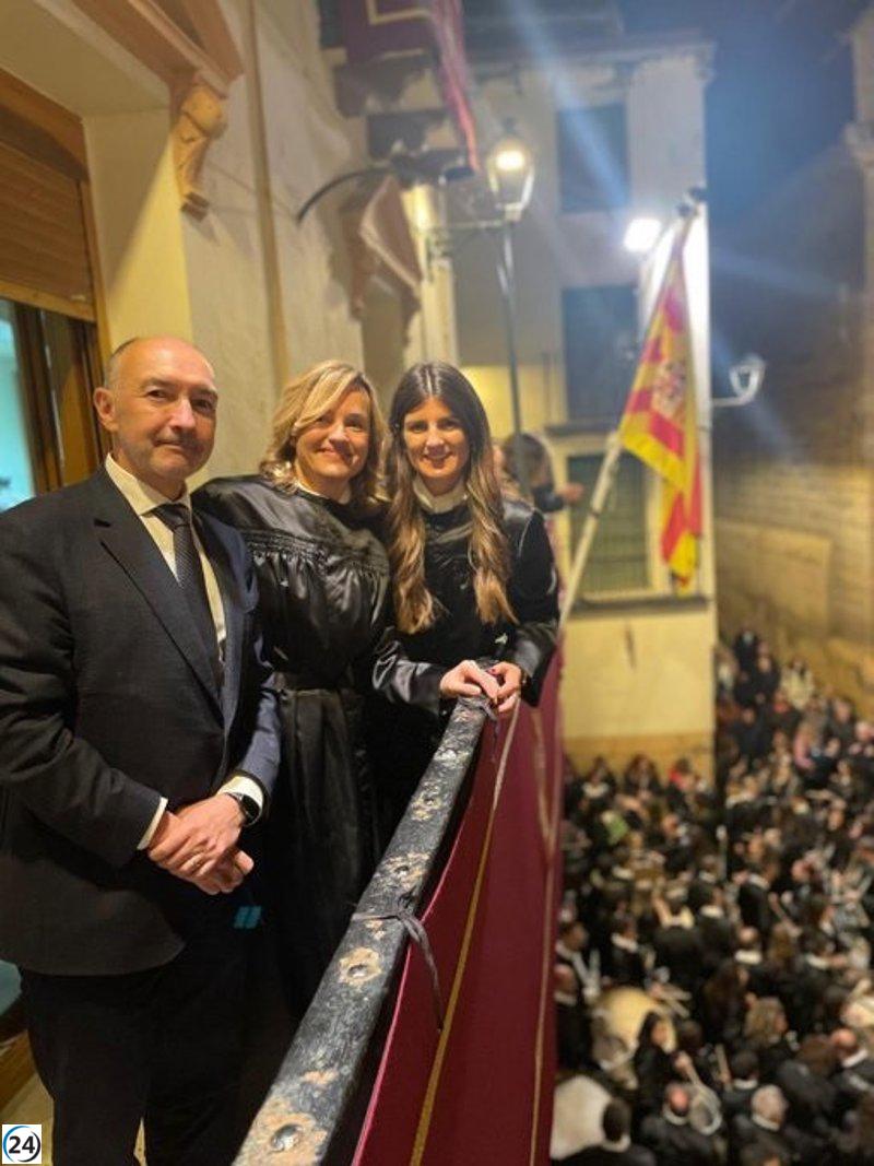 Pilar Alegría asiste al evento 'Romper la Hora' en Albalate del Arzobispo, Teruel.