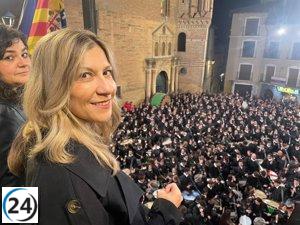 Mar Vaquero destaca a Aragón como un centro cultural atractivo tras su visita a Albalate.