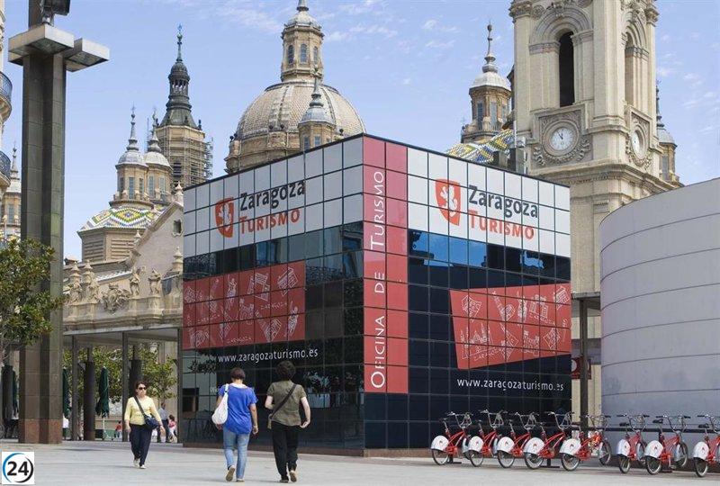 Zaragoza registra 10.088 visitantes en sus oficinas de turismo, con un 22% de ellos procedentes del extranjero.