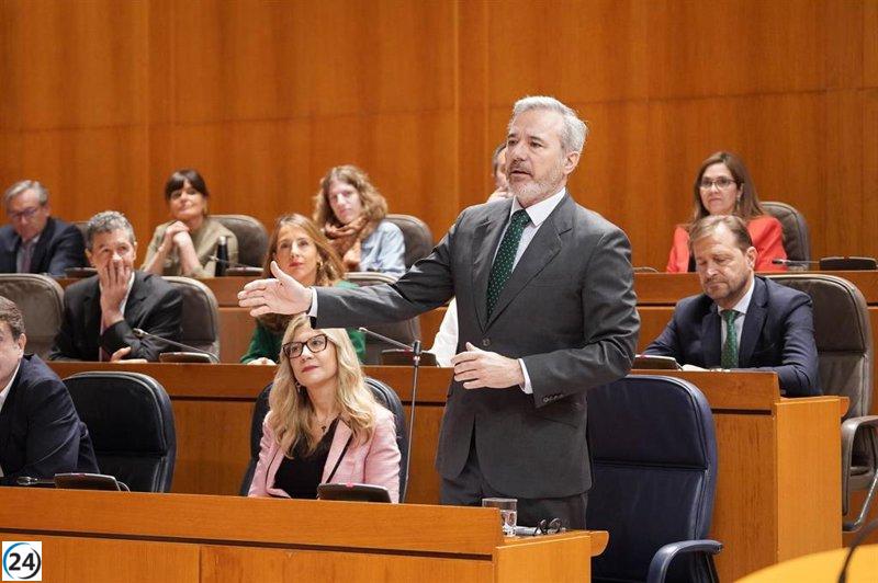 Azcón critica al PSOE de Lambán por su supuesta defensa de Aragón y lo califica de mera herramienta del Gobierno.