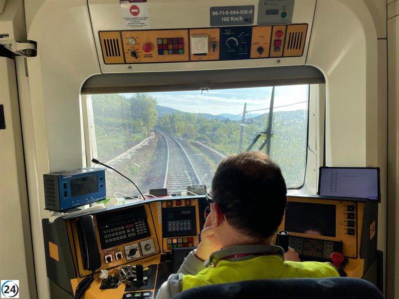 Renfe capacita maquinistas para reanudar el servicio de trenes entre Huesca y Canfranc.