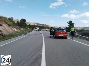Motorista fallece en Gargallo tras colisión con coche cuyo conductor tenía cocaína en su sistema.