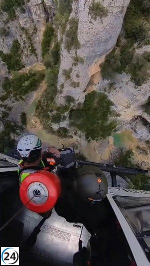Ocho rescates en puente del Pirineo aragonés, la mayoría por heridas en articulaciones.
