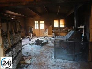 Las aulas de Caneto en Huesca regresan a las casetas de madera este lunes, aunque carecerán de calefacción.