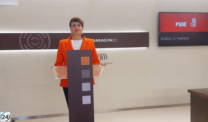 PSOE denuncia que el PP busca su censura y elude la transparencia en las Cortes de Aragón.