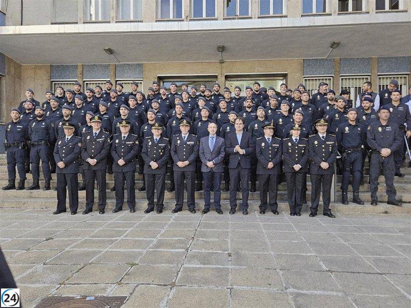 Aragón otorga su más alto reconocimiento a 78 policías nacionales por su esfuerzo en la DANA.