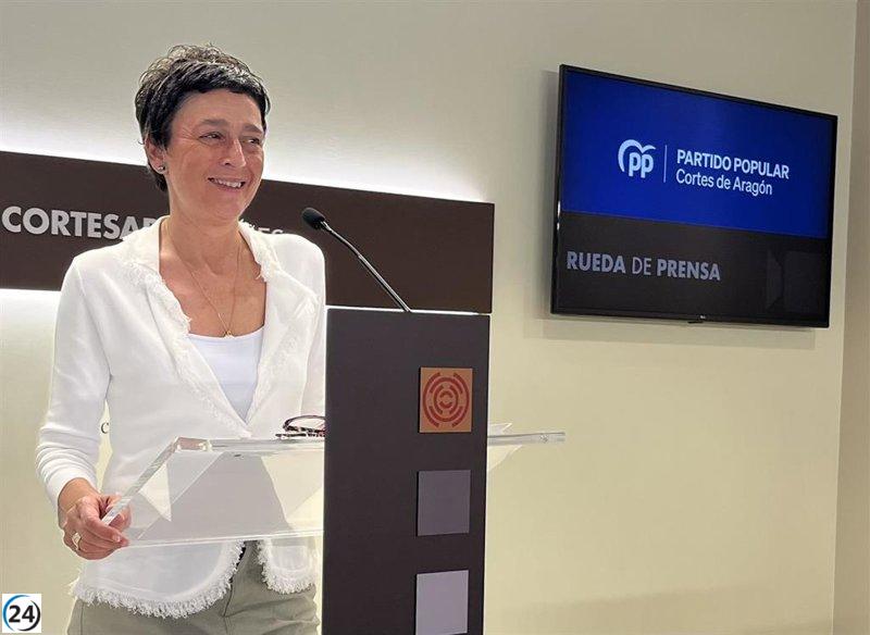 PP acusa al PSOE de dañar a mujeres y al campo aragonés con sus recortes y cuestiona el
