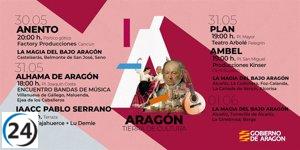 El fin de semana, Anento, Alhama y Plan recibirán lo mejor del teatro y la música con 