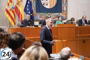 Azcón asegura que no habrá elecciones adelantadas en Aragón: