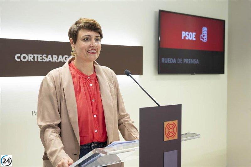 PSOE insta a Azcón, PP y Vox a moderar su discurso en las Cortes de Aragón.