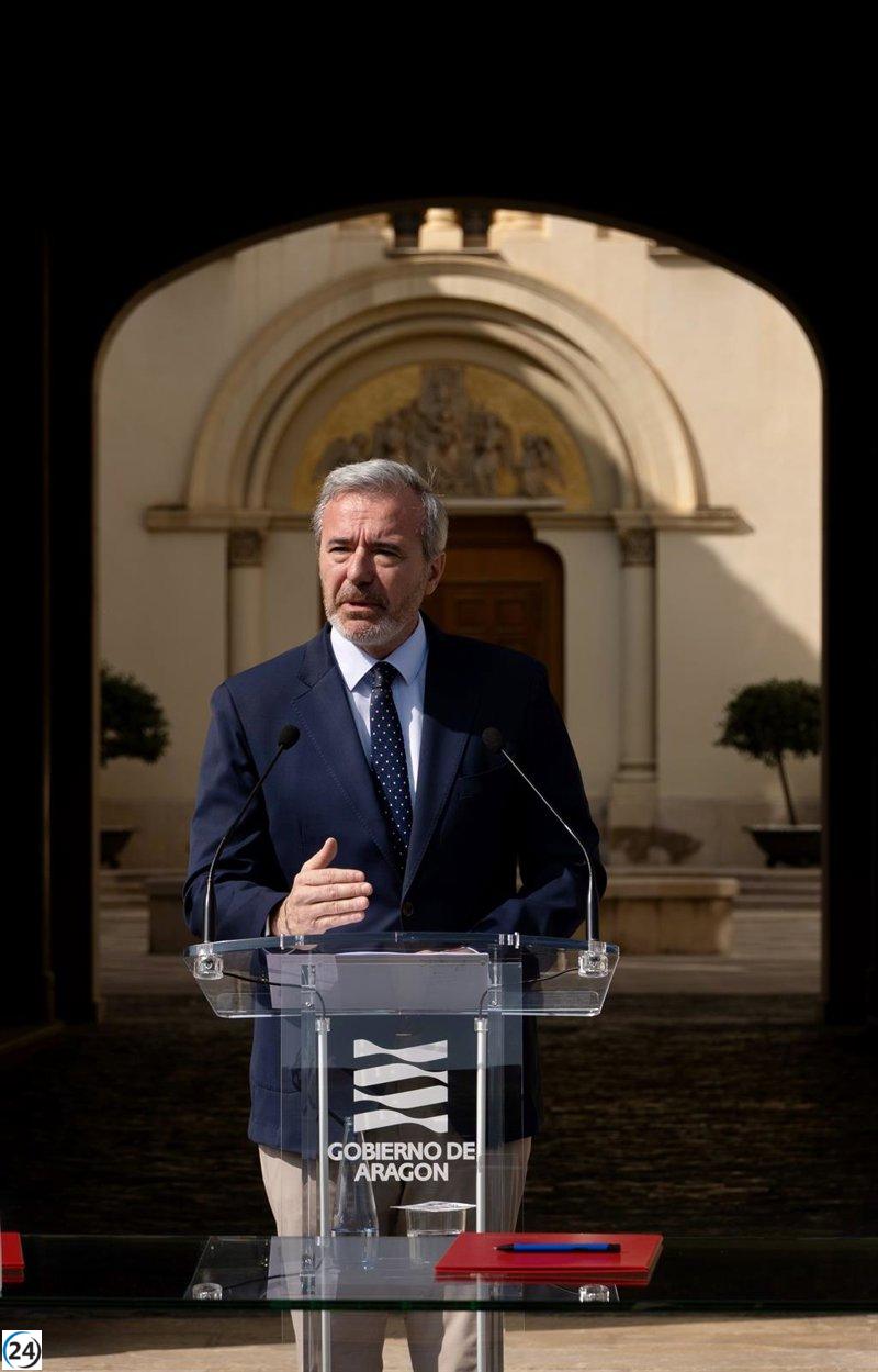 Azcón exige al Ministerio de Vivienda que reconozca la despoblación en Aragón en sus nuevos planes de inversión.