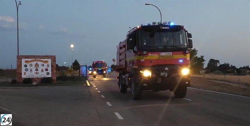 La UME actúa en Zaragoza y Teruel tras inundaciones devastadoras.