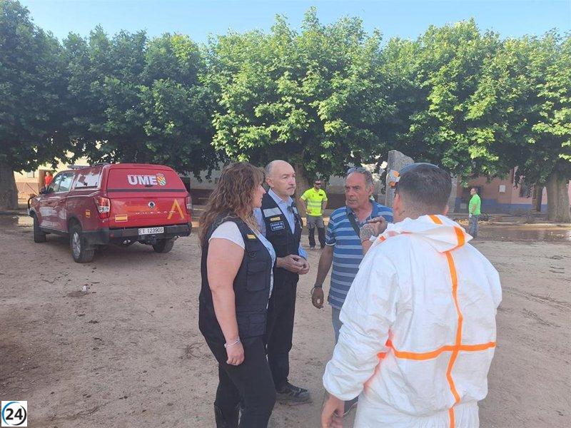 La UME intervendrá en los pueblos aragoneses afectados por inundaciones hasta lograr la normalización.