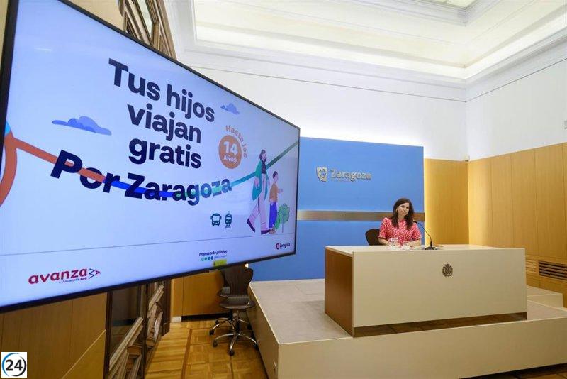 Zaragoza ofrece transporte gratuito a niños menores de 15 años desde el 1 de julio.