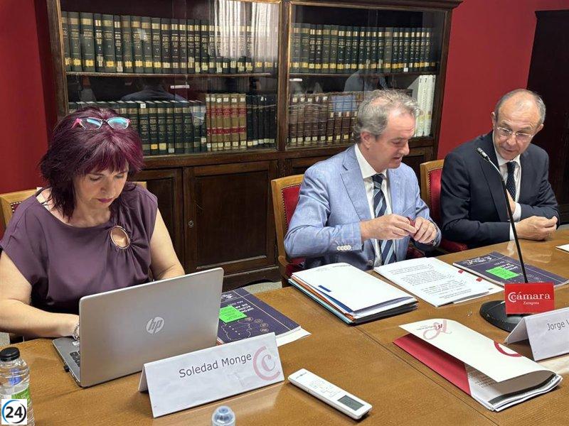 Cámara de Comercio de Zaragoza resalta la fortaleza económica de Aragón y advierte sobre el déficit en el comercio.