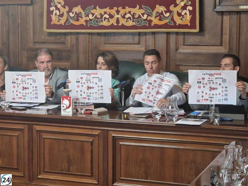 El Ayuntamiento de Teruel exige la renuncia de Pedro Sánchez ante escándalos de corrupción.