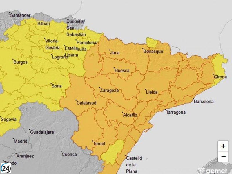 Se extiende alerta naranja por lluvias y tormentas a la región de Las Cinco Villas.