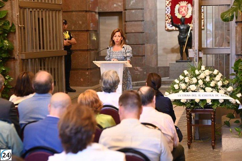 Zaragoza rinde tributo a las víctimas del Hotel Corona, exigiendo “memoria y justicia”.