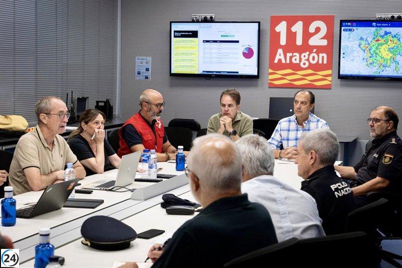 Aragón mantiene la alerta por los efectos de las recientes lluvias y tormentas