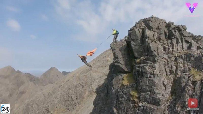 Fallece mujer en trágico accidente durante salto base en el valle de Chistau, Huesca.