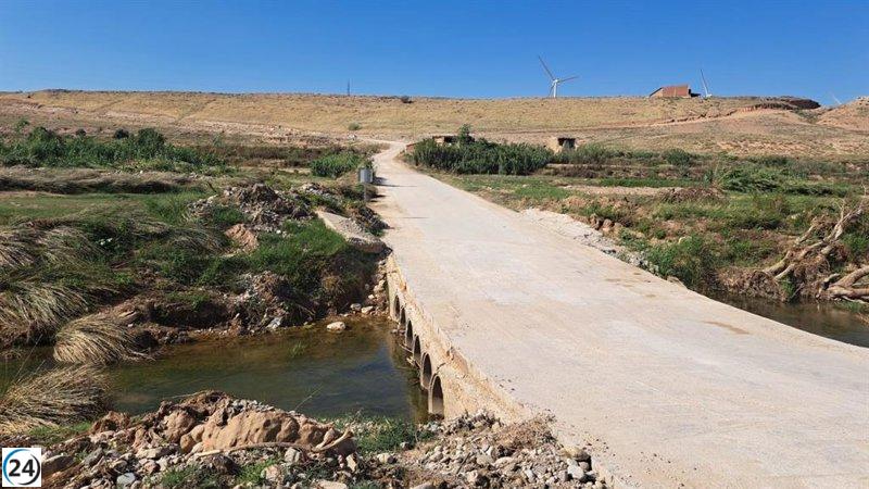 Utrillas demanda acción inmediata para resolver el cierre de la A-222 cerca del puente del Seminario en Belchite.