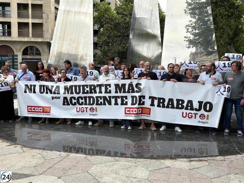 CCOO y UGT advierten sobre el aumento de accidentes laborales en Huesca y subrayan la gravedad de ciertos incidentes.