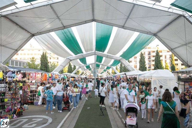 66 vendedores ambulantes en el mercado de Monegros durante las fiestas de San Lorenzo.