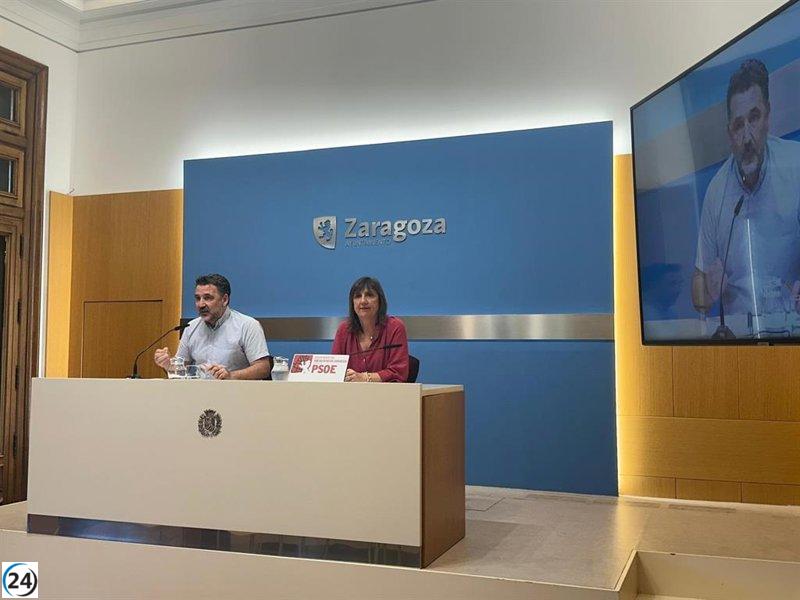 El PSOE propone una oficina de atención para los damnificados del incendio en el Parque Bruil de Zaragoza.