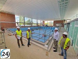 Terminación de la piscina climatizada en los Planos de Teruel prevista para noviembre.