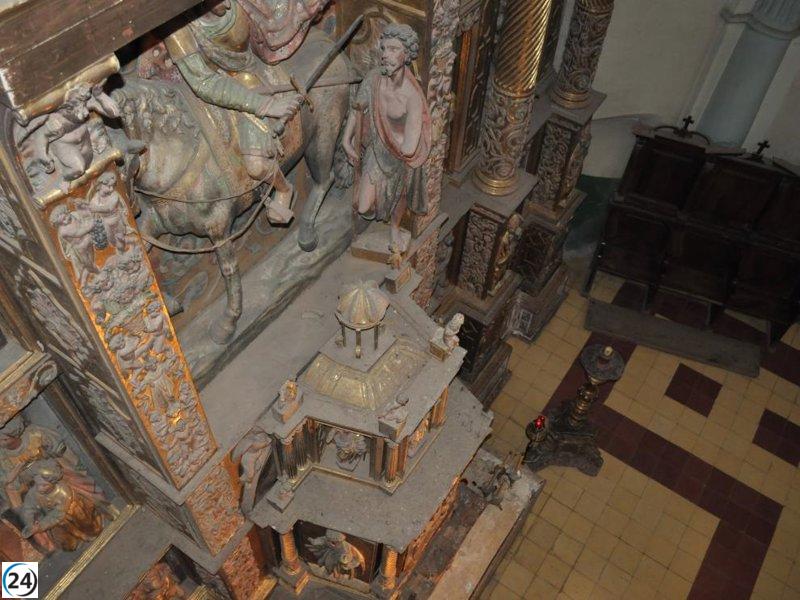El retablo de la Iglesia de San Martín del Río será restaurado por Patrimonio Cultural.
