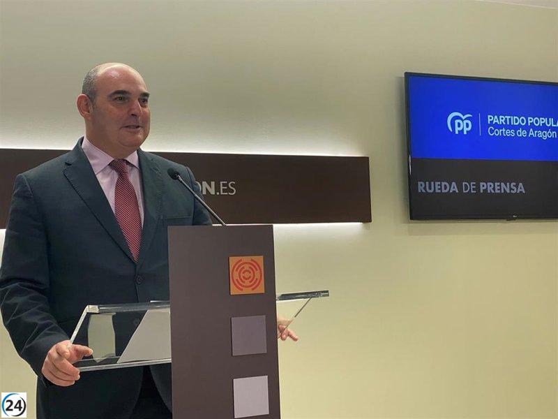 Gracia (PP) resalta el incremento de inspectores laborales bajo la gestión de Azcón.