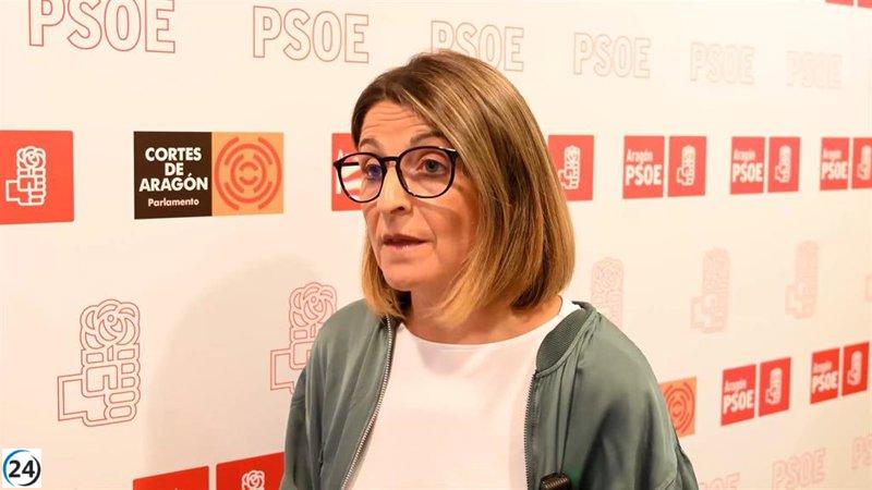 El PSOE critica al Gobierno Azcón por manipular cifras de dependencia con soluciones económicas.