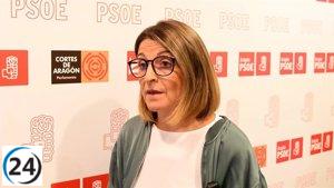 El PSOE critica al Gobierno Azcón por manipular cifras de dependencia con soluciones económicas.