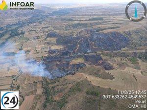 Aragón sufrió la pérdida de 14 hectáreas por tres incendios y dos conatos la semana pasada.