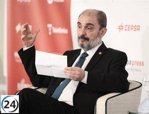 Los Reyes expresan condolencias a la familia de Javier Lambán.