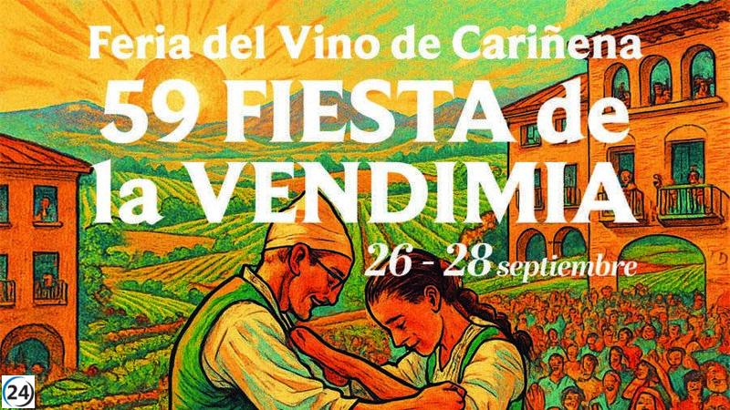 La Vendimia de Cariñena se convierte en un evento de tres días al ser Ciudad Europea del Vino.