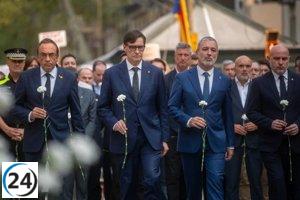Barcelona rinde tributo a las víctimas del 17A, con especial recuerdo a una aragonesa, en el octavo aniversario de los atentados yihadistas.