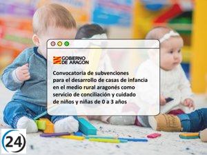 Aragón lanza plan para ampliar casas de infancia en sus tres provincias para 2025.