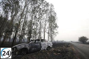 Gobierno de Aragón se une a la lucha contra el incendio en Canalejas, León.