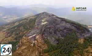 Incendio forestal consume 20 hectáreas en la zona entre Aragüés del Puerto y Hecho en Huesca.