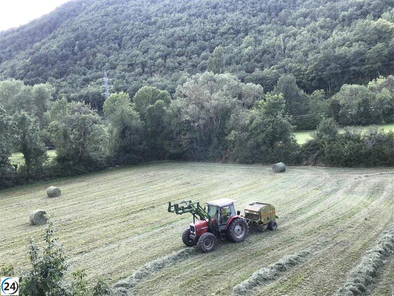 Asaja se opone a la restricción de actividades agrícolas en Aragón ante la alerta máxima por incendios.