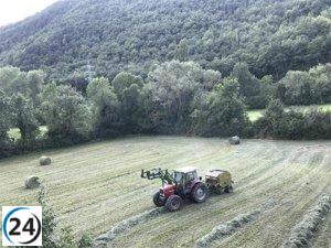 Asaja se opone a la restricción de actividades agrícolas en Aragón ante la alerta máxima por incendios.