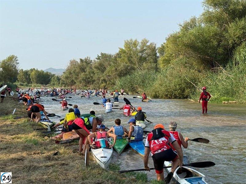 Más de 600 deportistas celebran el Descenso Internacional del Cinca en Fraga, Torrente y Mequinenza.
