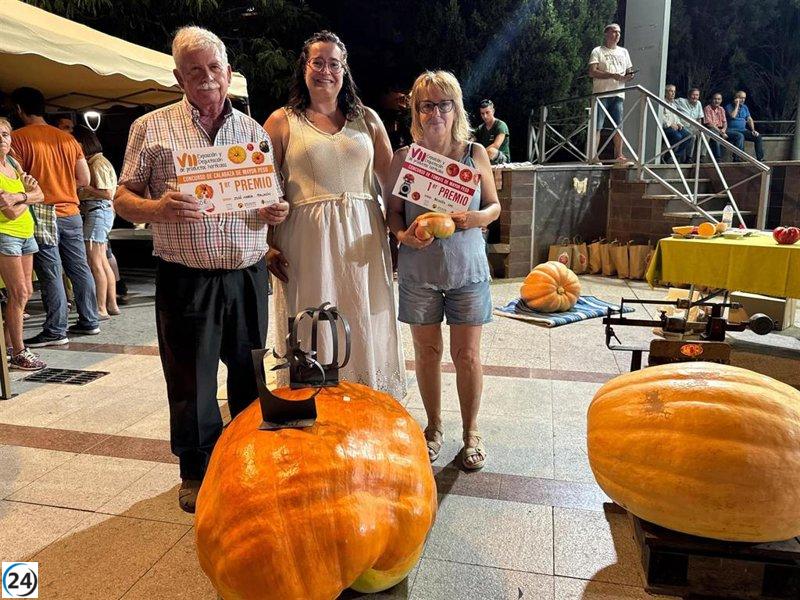 Gigantes agrícolas: una calabaza de 125 kg y un tomate de 1.150 kg triunfan en el certamen ecológico de Binéfar.