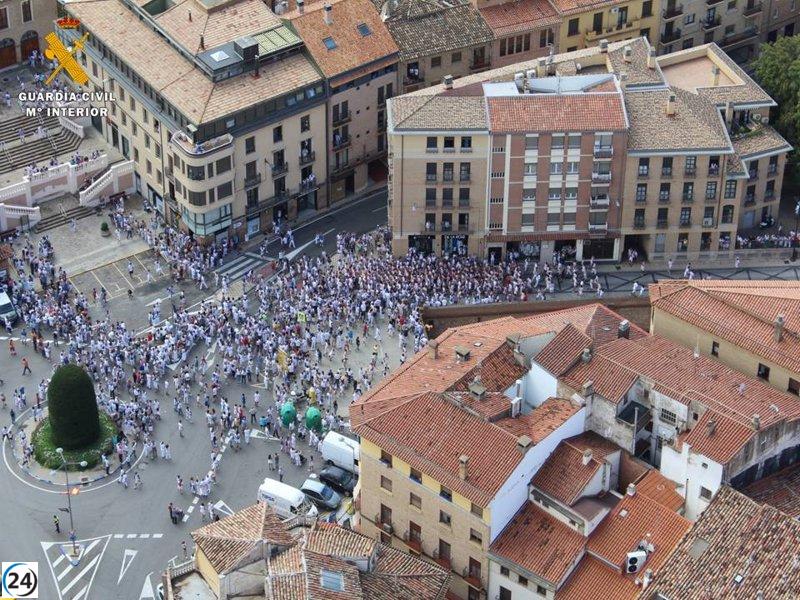 La Guardia Civil refuerza la seguridad en las fiestas de Tarazona.