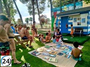 La Bibliopiscina de Fraga despide el verano con 1.600 visitantes.