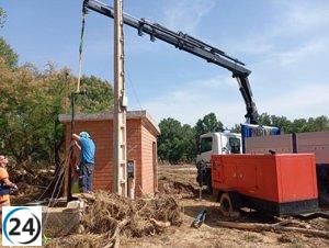 ADECOBEL gestiona 60 solicitudes de asistencia para viviendas dañadas por inundaciones en Campo de Belchite.